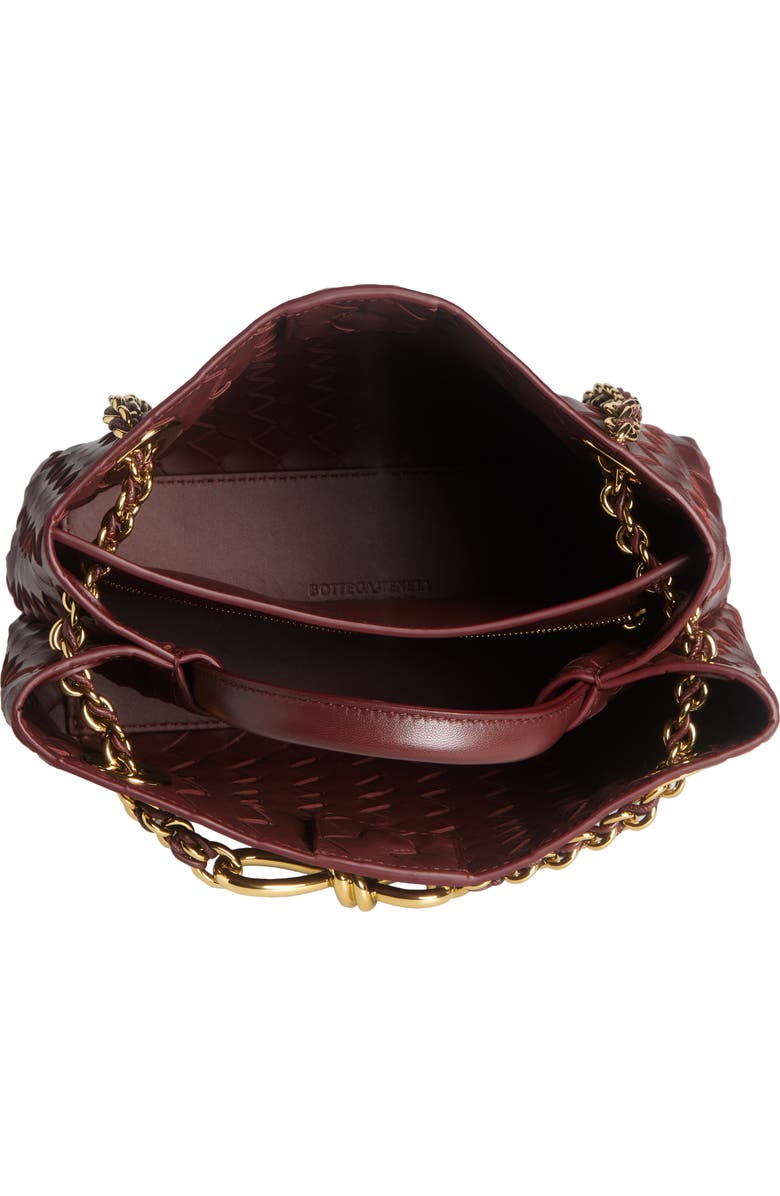 Bottega Veneta Small Andiamo Chain Leather Shoulder Bag, Alternate, color, 2129 Madder Brown-M B