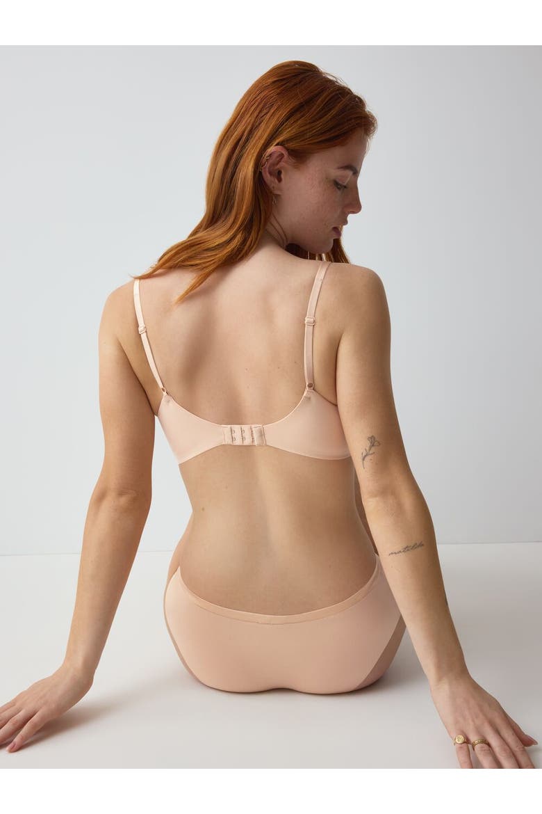 Body Make-Up Soft Touch Wireless T-shirt Bra, Alternate, color, Neutral Beige