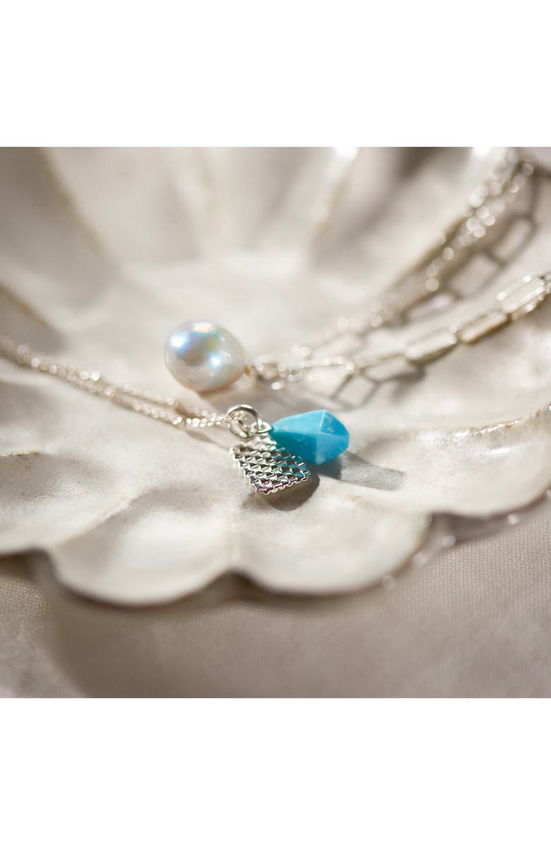 Monica Vinader Geometric Stone Pendant Charm, Alternate, color, 