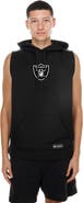 New Era Men's New Era Black Las Vegas Raiders Combine Sleeveless Hoodie