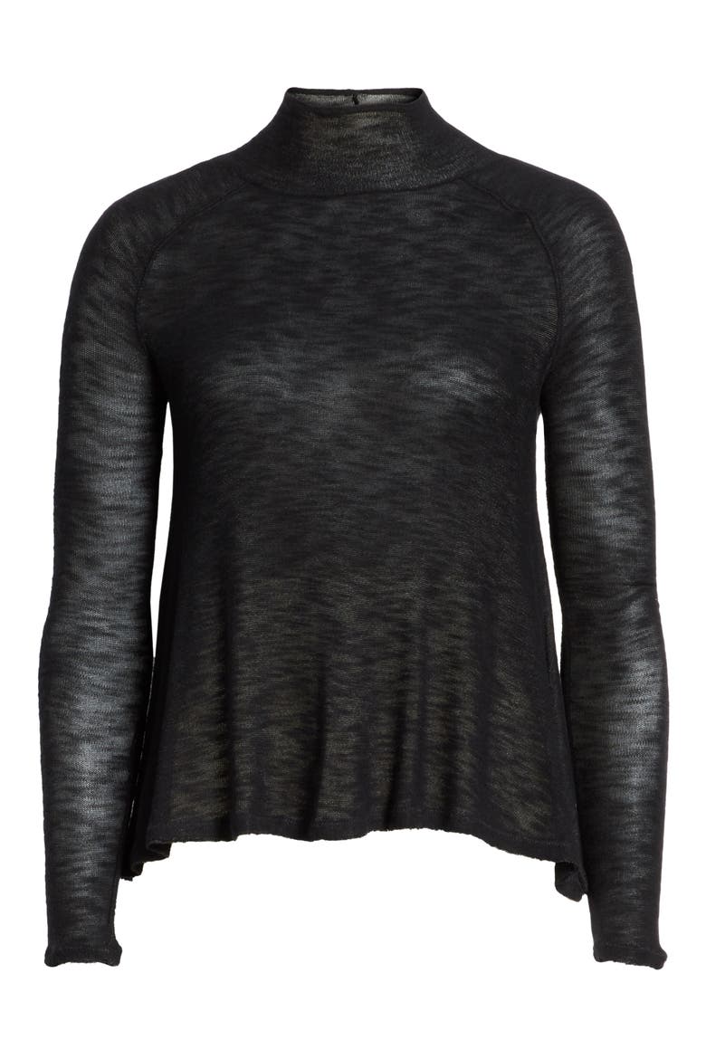 Weekends Snuggle Turtleneck, Alternate, color, BLACK
