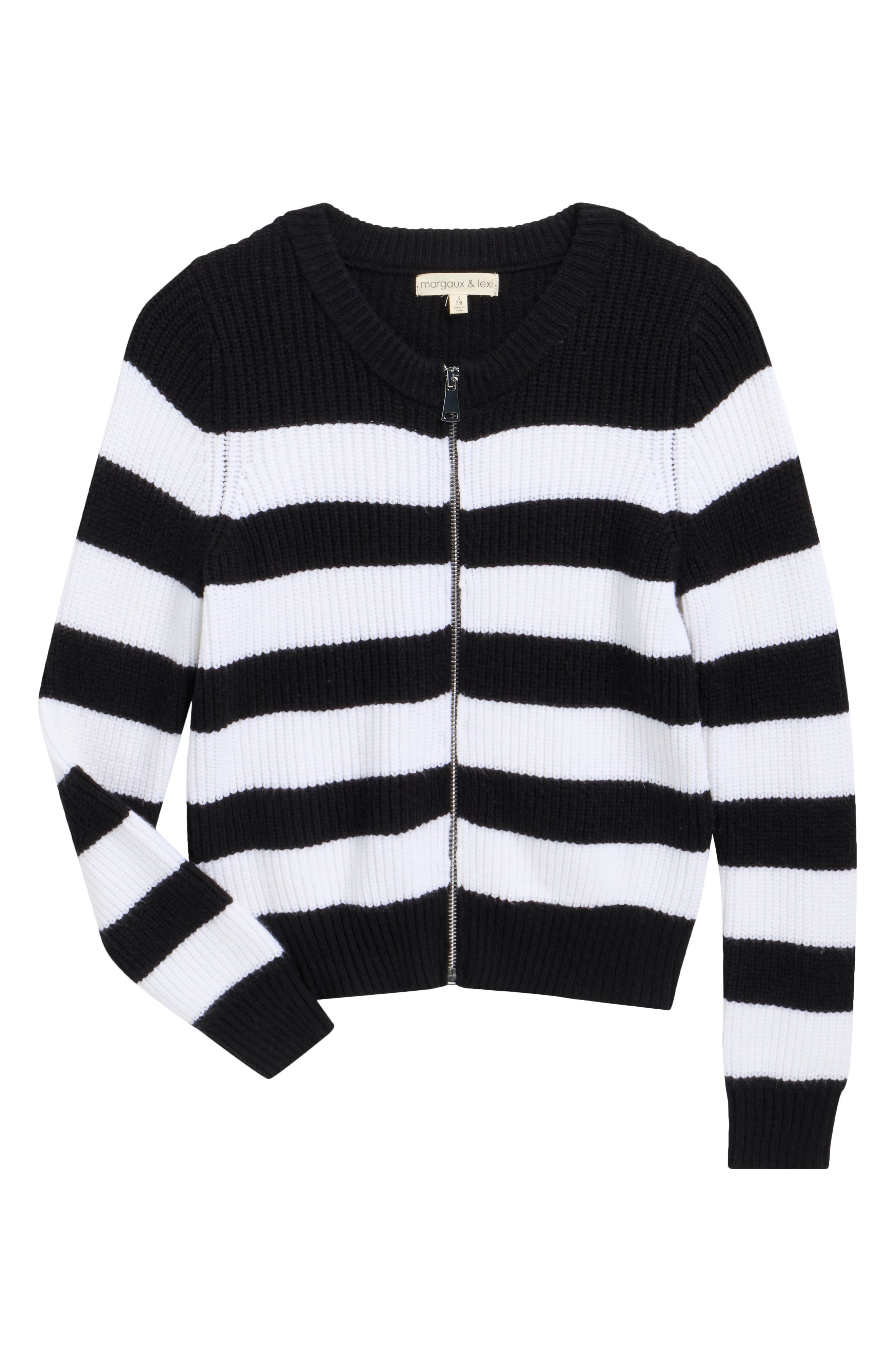 Kids' Stripe Zip Sweater