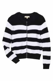 Kids' Stripe Zip Sweater