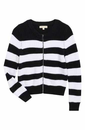 Kids' Stripe Zip Sweater