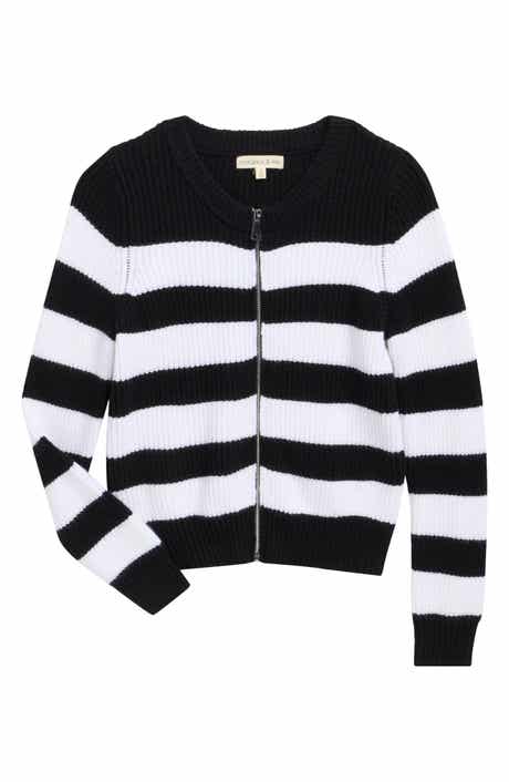 Kids' Stripe Zip Sweater