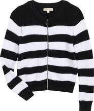 MARGAUX AND LEXI Kids' Stripe Zip Sweater