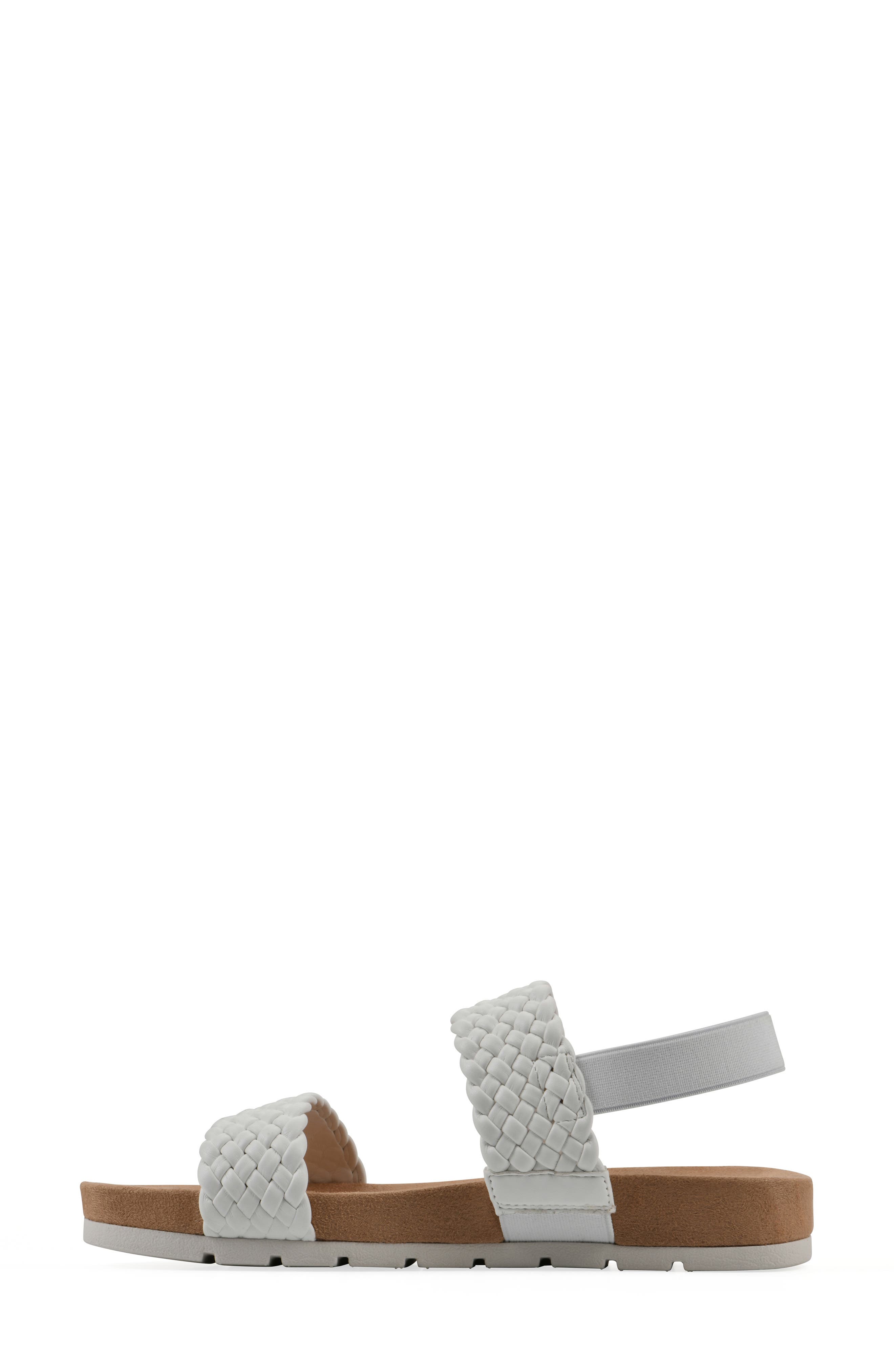 CLIFFS BY WHITE MOUNTAIN Treat Slingback Sandal, Alternate, color, White Smooth