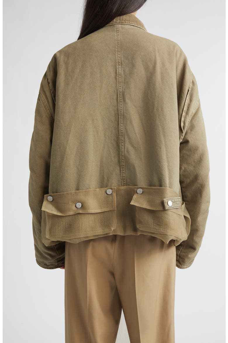 Cantiere Sheer Pocket Cotton Canvas Jacket, Alternate, color, KHAKI
