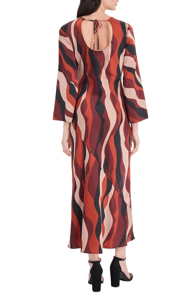 DONNA MORGAN FOR MAGGY Long Sleeve Maxi Dress, Alternate, color, Latte/ Chestnut