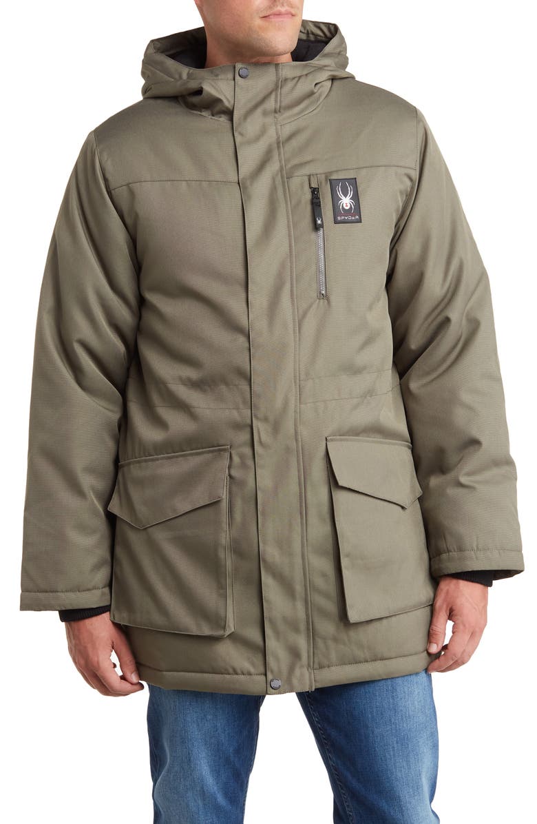 Spyder Hooded Parka, Main, color,