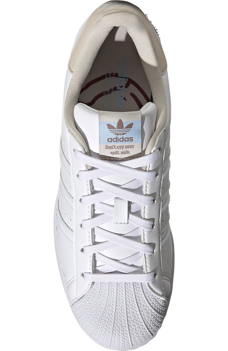 adidas Superstar Embroidered Sneaker, Alternate, color,
