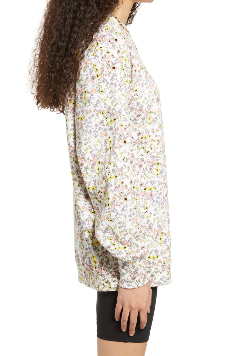 Diana Tie Dye Sweatshirt, Alternate, color, BLANC DITSY