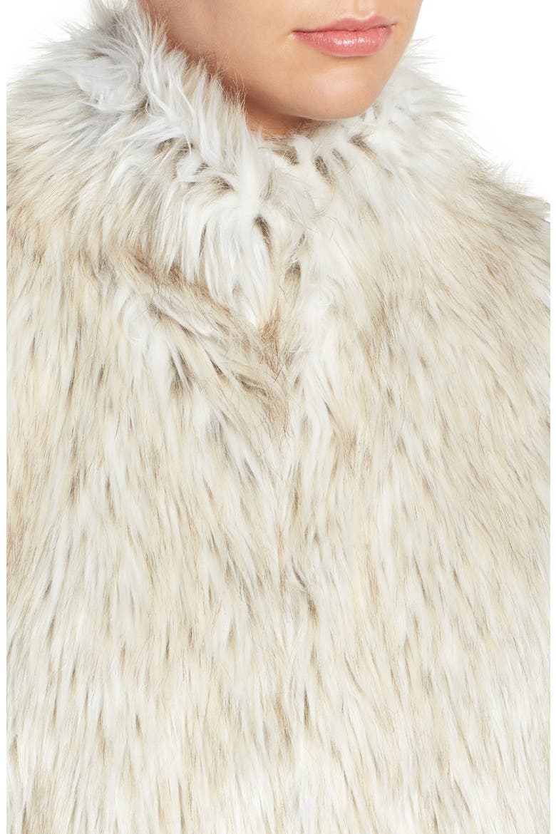 BB Dakota Brewer Faux Fur Vest, Alternate, color, DIRTY WHITE