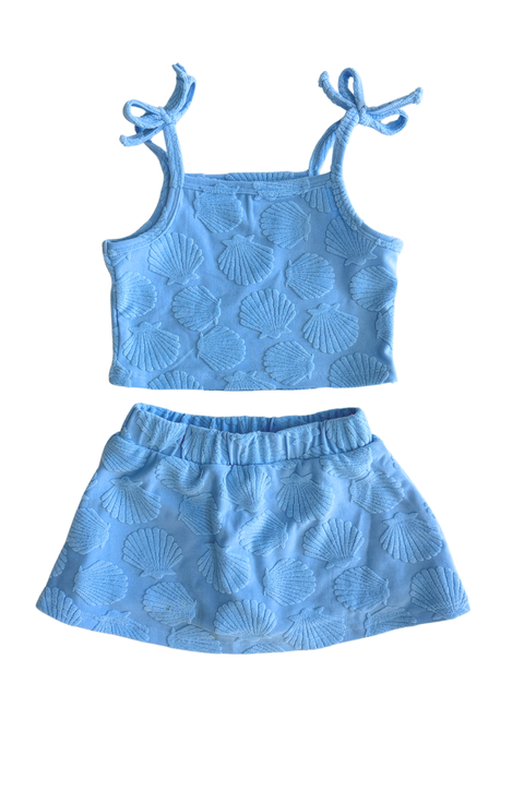 Seashell Terry Tank Skort Set