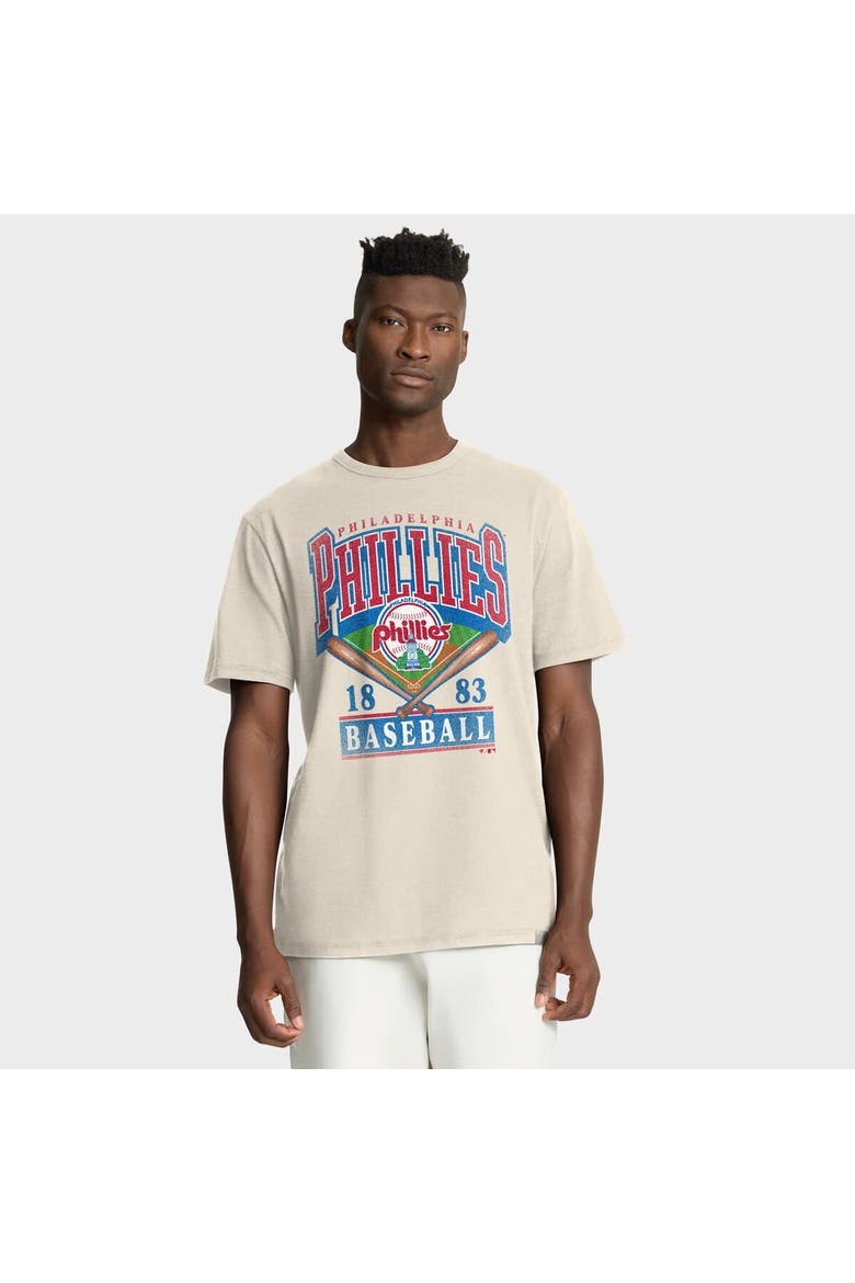 Men's Fanatics Tan Philadelphia Phillies Stadium Slub T-Shirt, Main, color, Tan