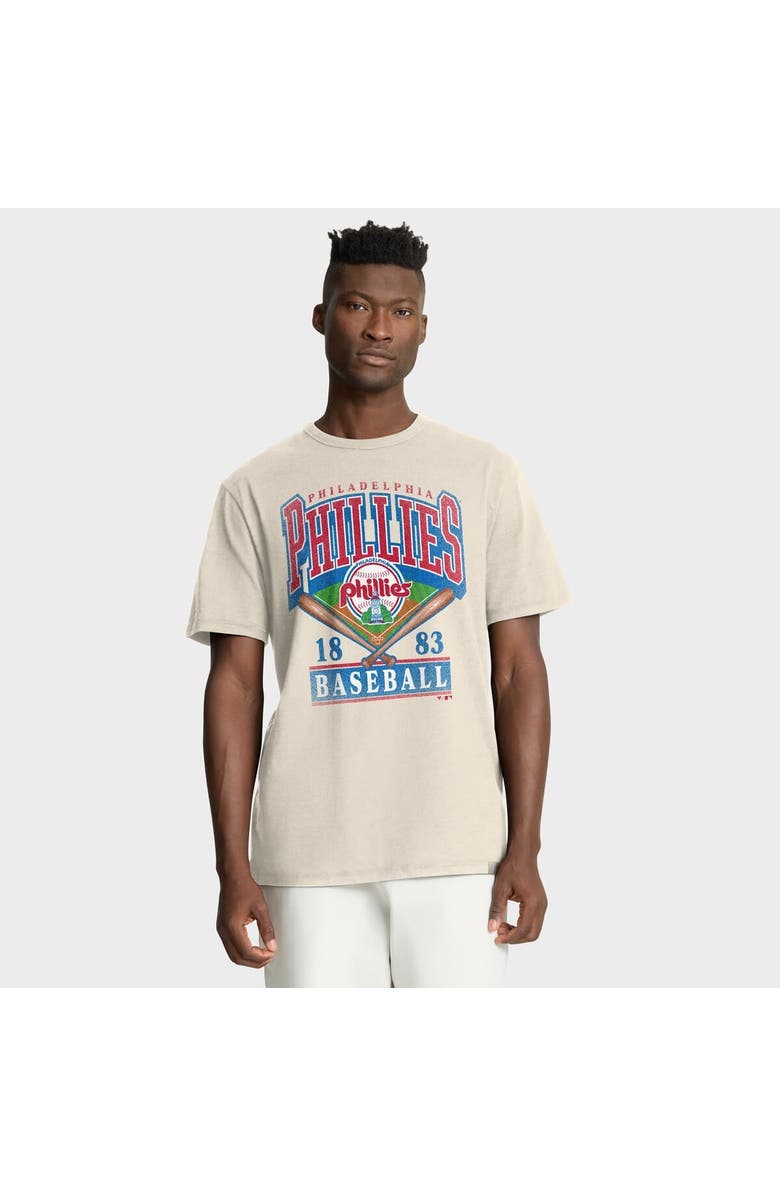 FANATICS Men's Fanatics Tan Philadelphia Phillies Stadium Slub T-Shirt, Main, color, Tan