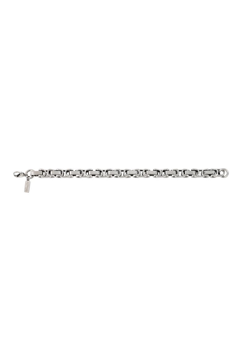Men's Interlinked Bracelet, Alternate, color, SILVER