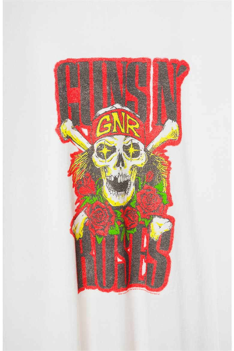 Guns N' Roses North American Tour Cotton Graphic T-Shirt, Alternate, color, VINTAGE WHITE