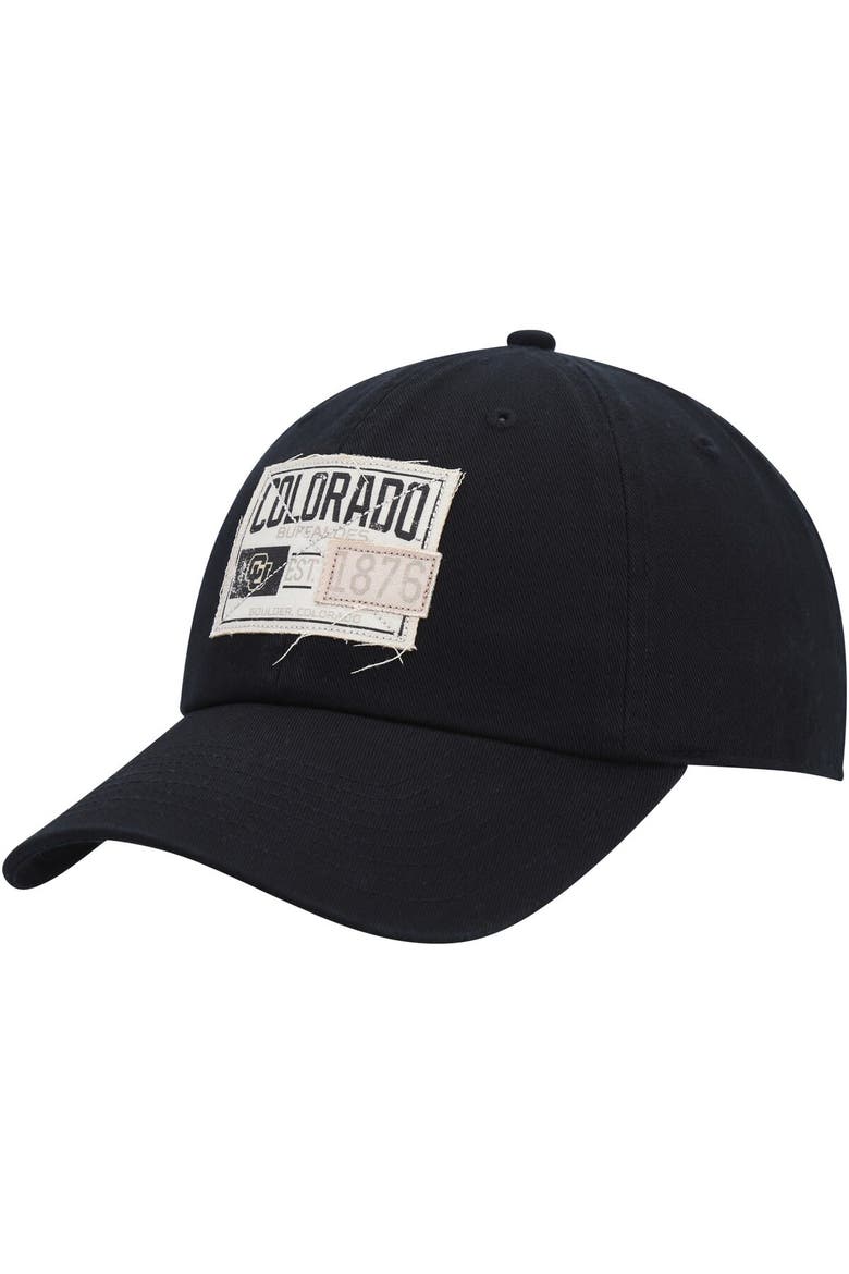 Men's Ahead Black Colorado Buffaloes Largo Adjustable Hat, Main, color, Black