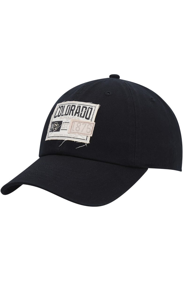 AHEAD Men's Ahead Black Colorado Buffaloes Largo Adjustable Hat, Main, color, Black