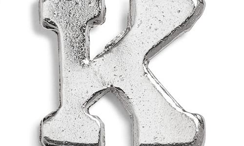 Nashelle Initial Charm In Sterling Silver - K