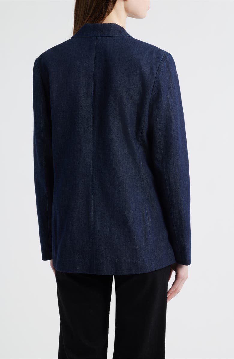 rag & bone Jennie One-Button Denim Blazer, Alternate, color, Indigo