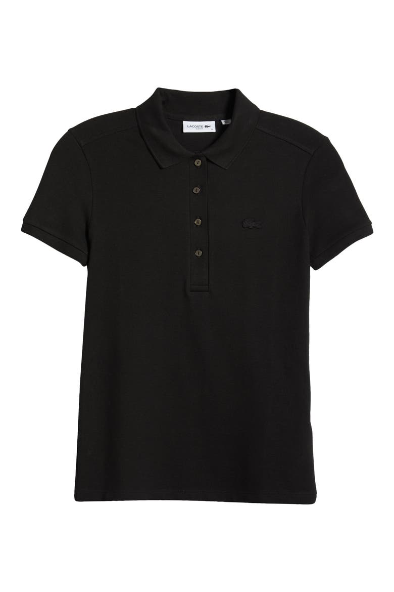x BANDIER Slim Fit Piqué Polo, Alternate, color, NOIR