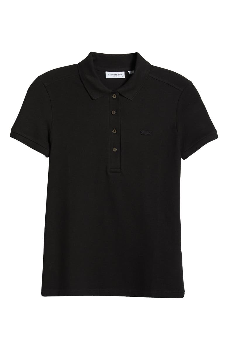 Lacoste x BANDIER Slim Fit Piqué Polo, Alternate, color, Noir