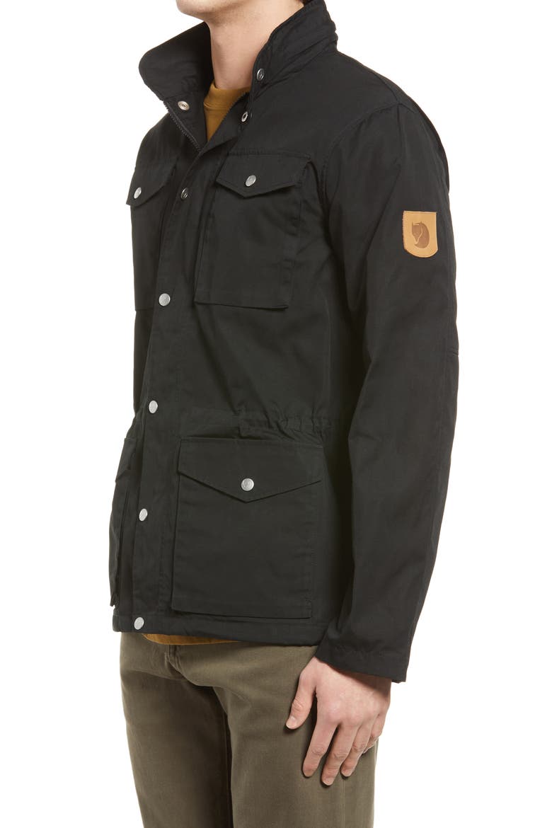 Räven Water Resistant Field Jacket, Alternate, color, BLACK