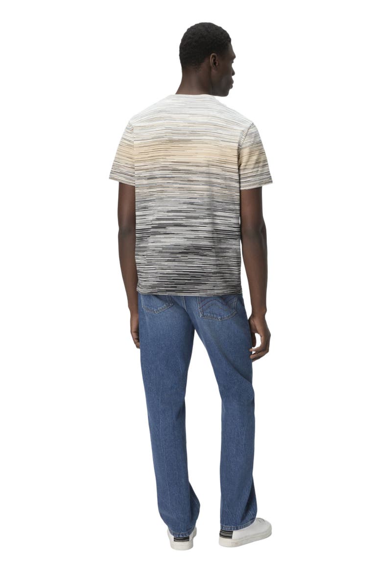 T-shirt With Faded Flame Pattern, Alternate, color, Grey