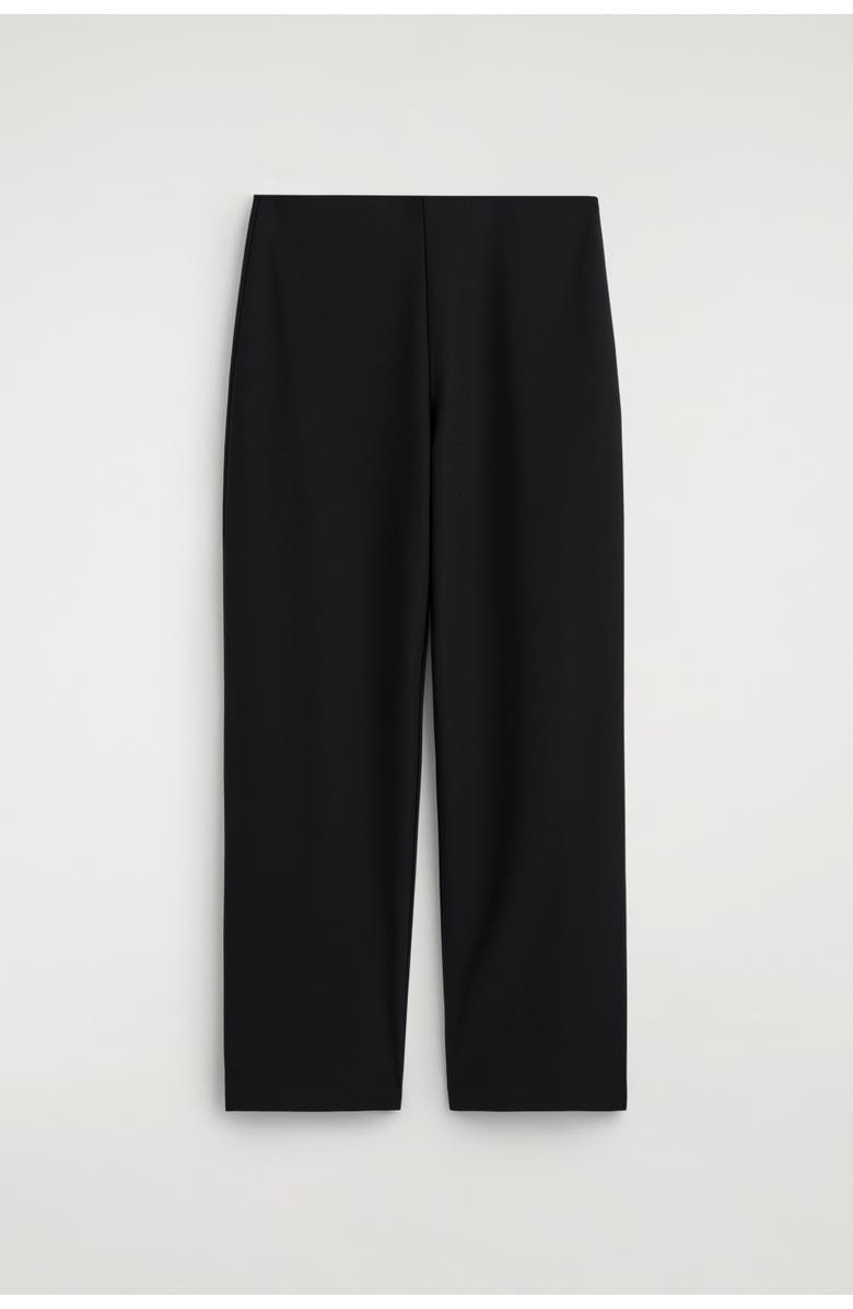 COS High-waisted Trousers, Alternate, color, Black