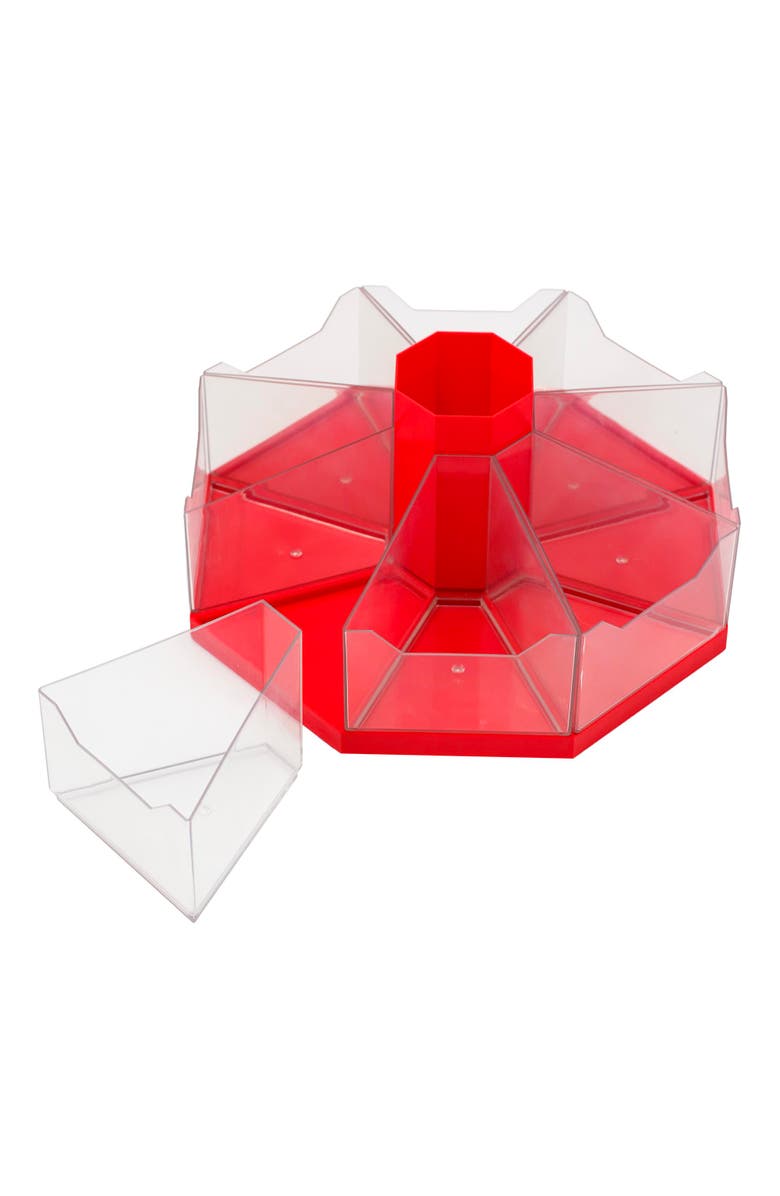 Junior Learning Classroom Caddie Red 360° Spinning Organizer, 8 Trays, Alternate, color, Multicolored