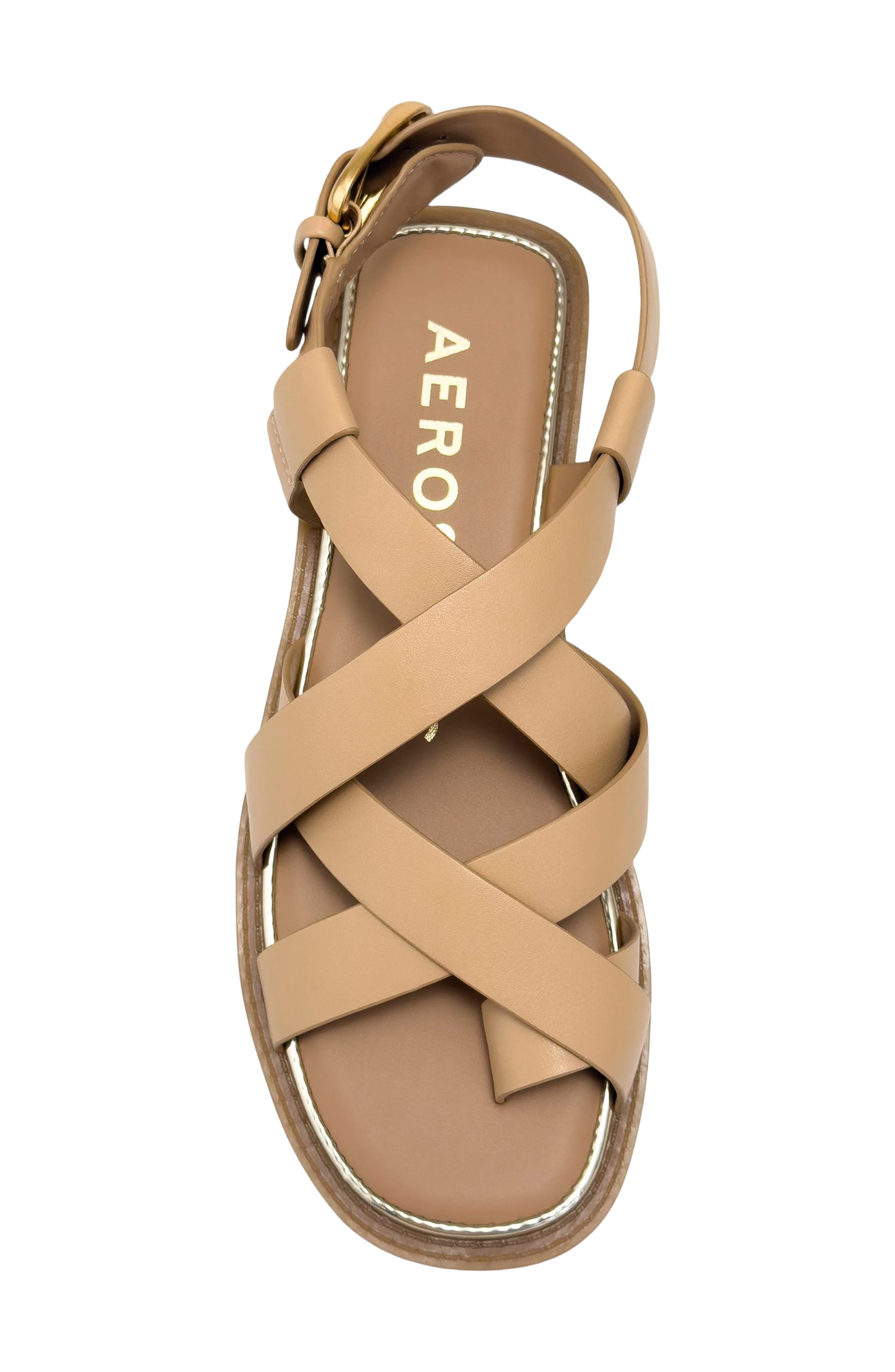 Cargo Toe Loop Sandal, Alternate, color, BEIGE BISQUE FX NAPPA