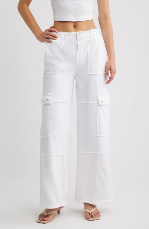 High Waist Wide Leg Cargo Jeans