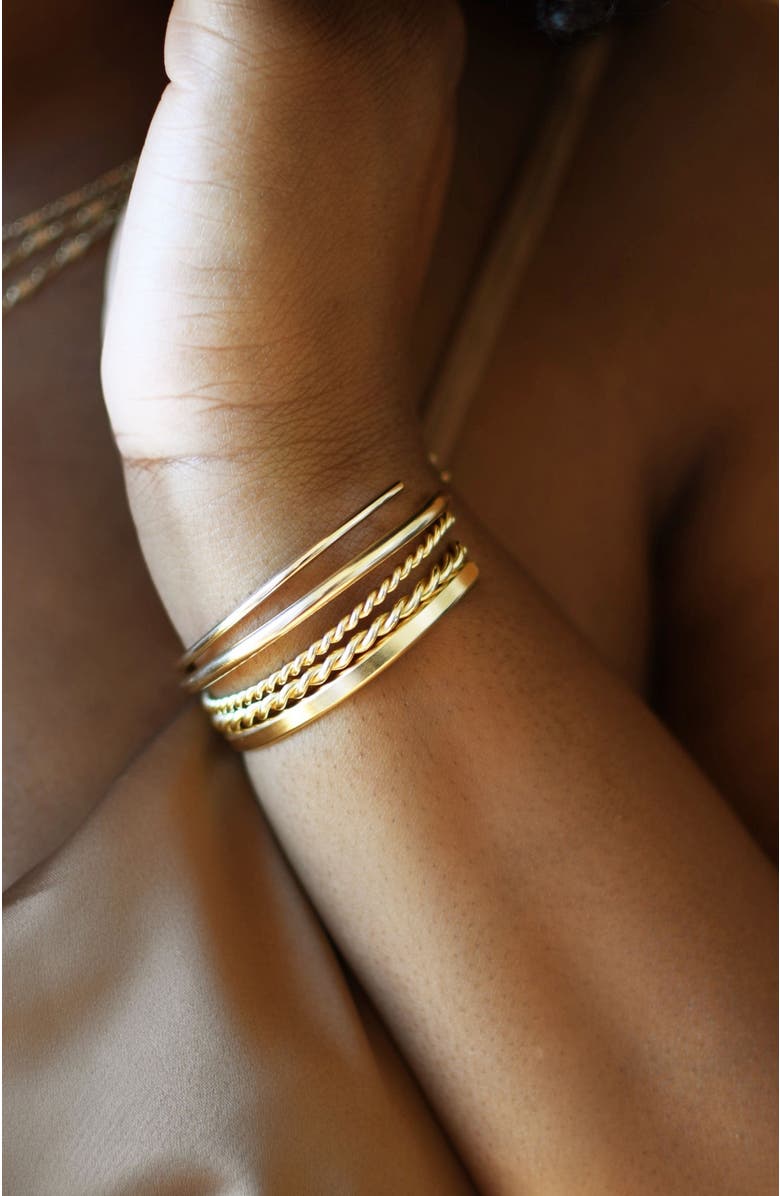 Gwen Beloti Chunky Gold Cuff Bracelet, Alternate, color, 