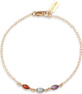 Set & Stones Marquise Multi Birthstone Bracelet