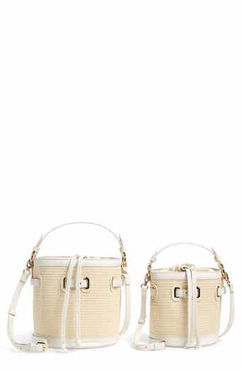 Mali + Lili Gina Set of 2 Twinning Straw Bucket Bags