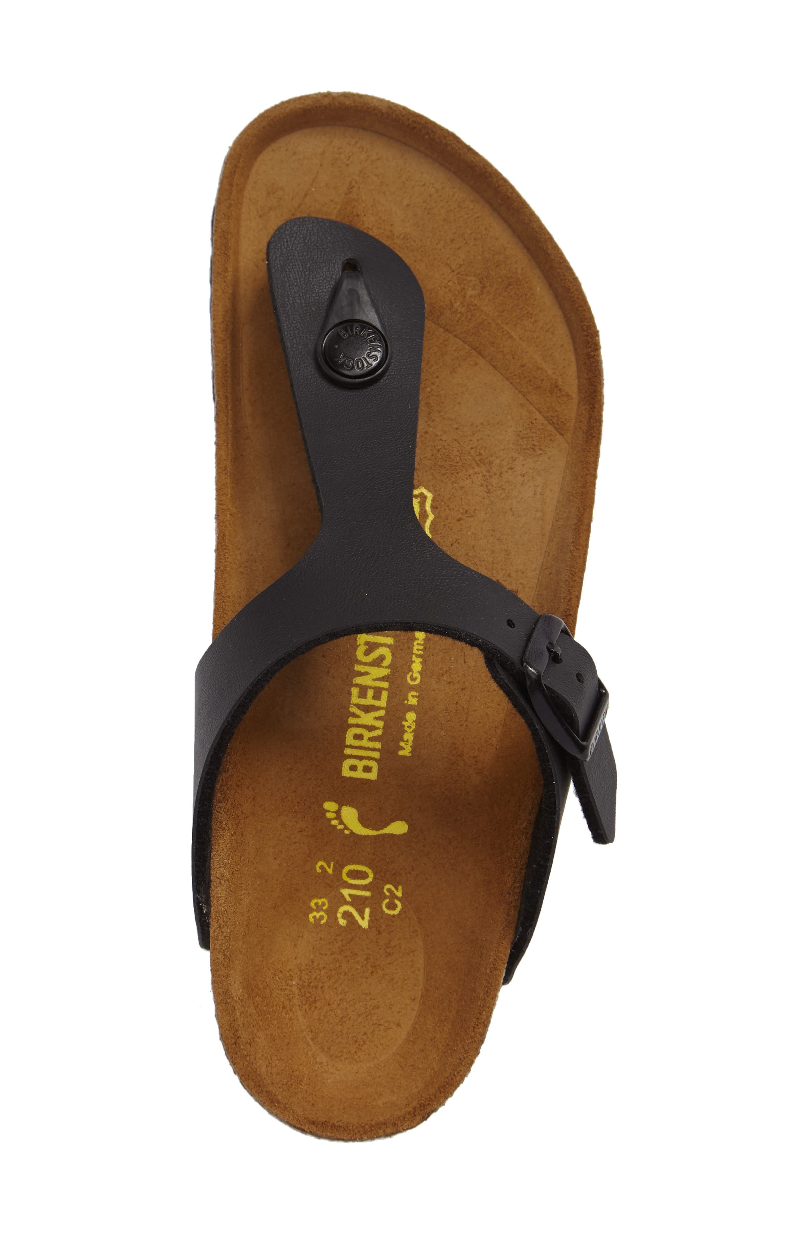 Birkenstock Kids' Gizeh Flip Flop, Alternate, color, Black