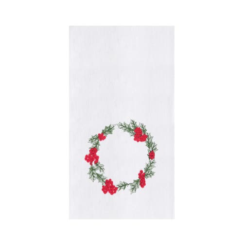 C & F Home C&f Home Wreath Towel In Green