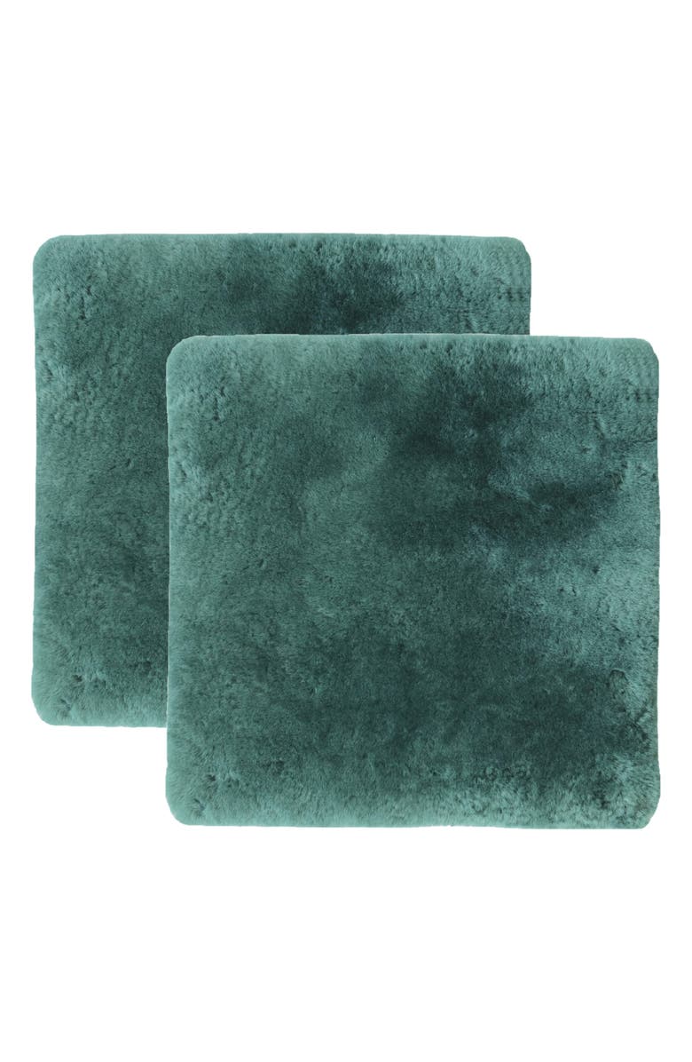 NATURAL Medical Genuine Sheepskin Shearling Chair Pad 18" x 18" - Grey, Alternate, color, Emerald