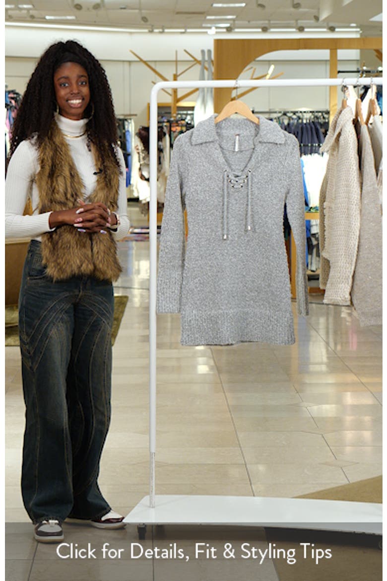 Milena Long Sleeve Mini Sweater Dress video