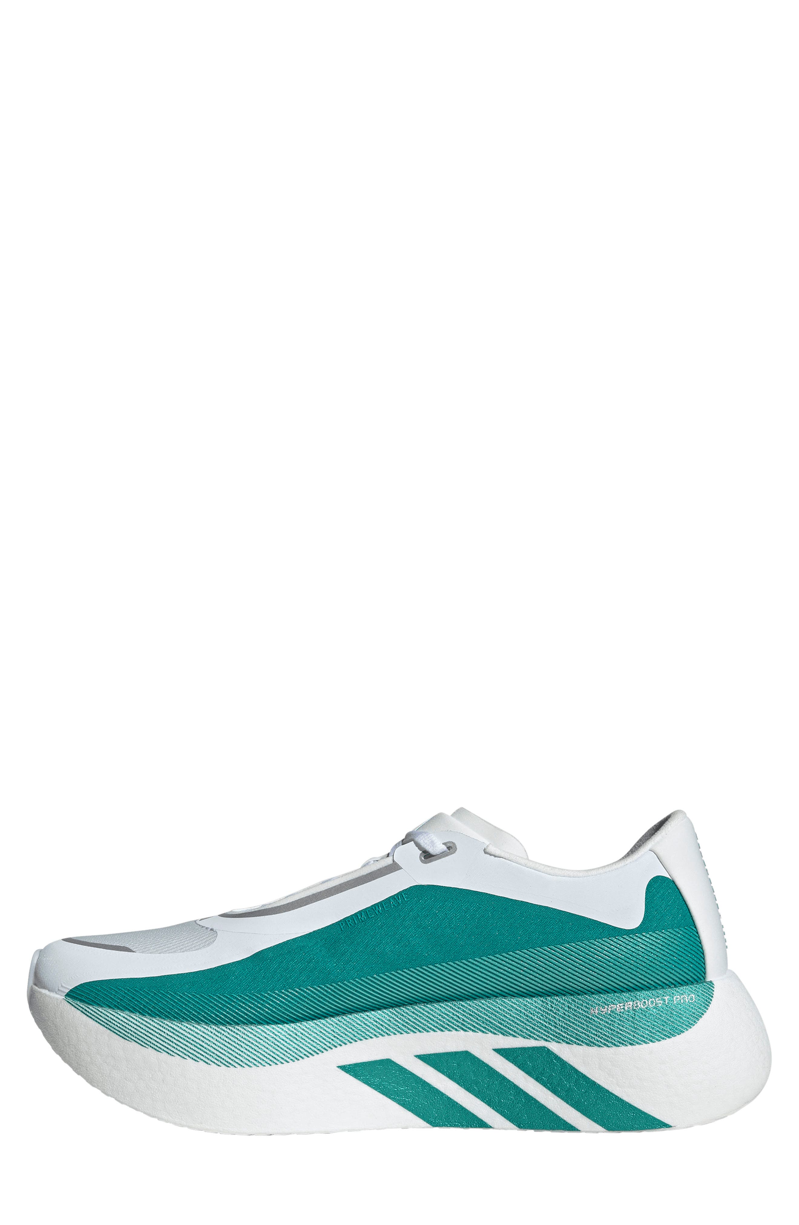 Hyperboost Edge Running Shoe, Alternate, color, WHITE/ GREEN/ ZERO METALLIC