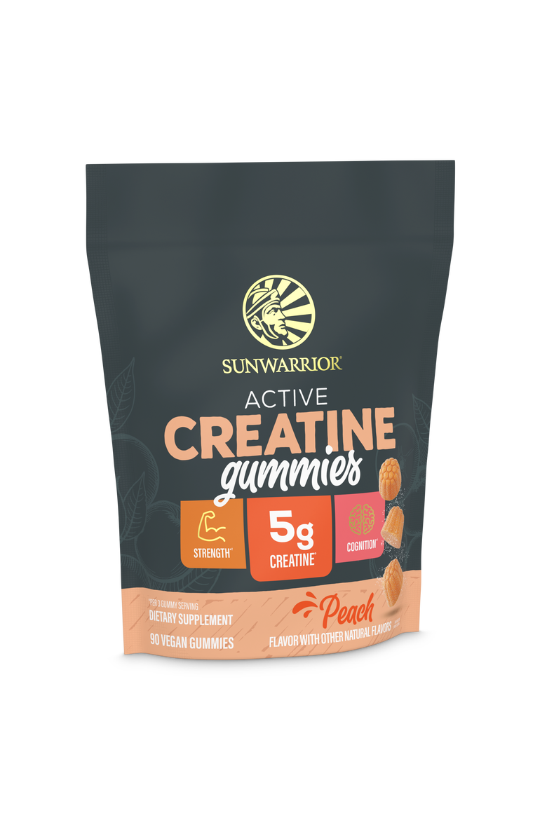 Active Creatine Gummies, 90ct Pouch, Main, color, Peach