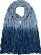 Polo Ralph Lauren Dip Dye Silk Pleated Scarf