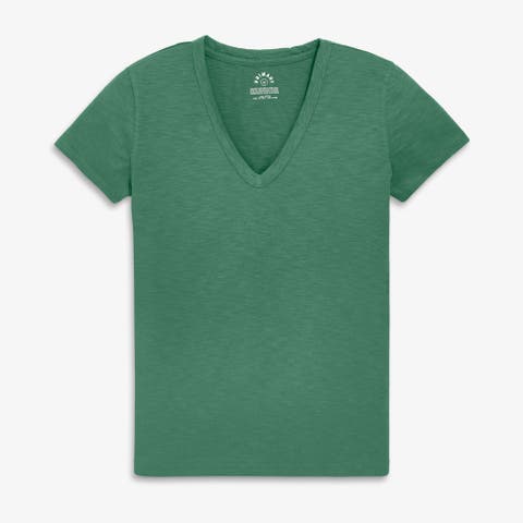 Women's Fit Classic Slub V-Neck Tee