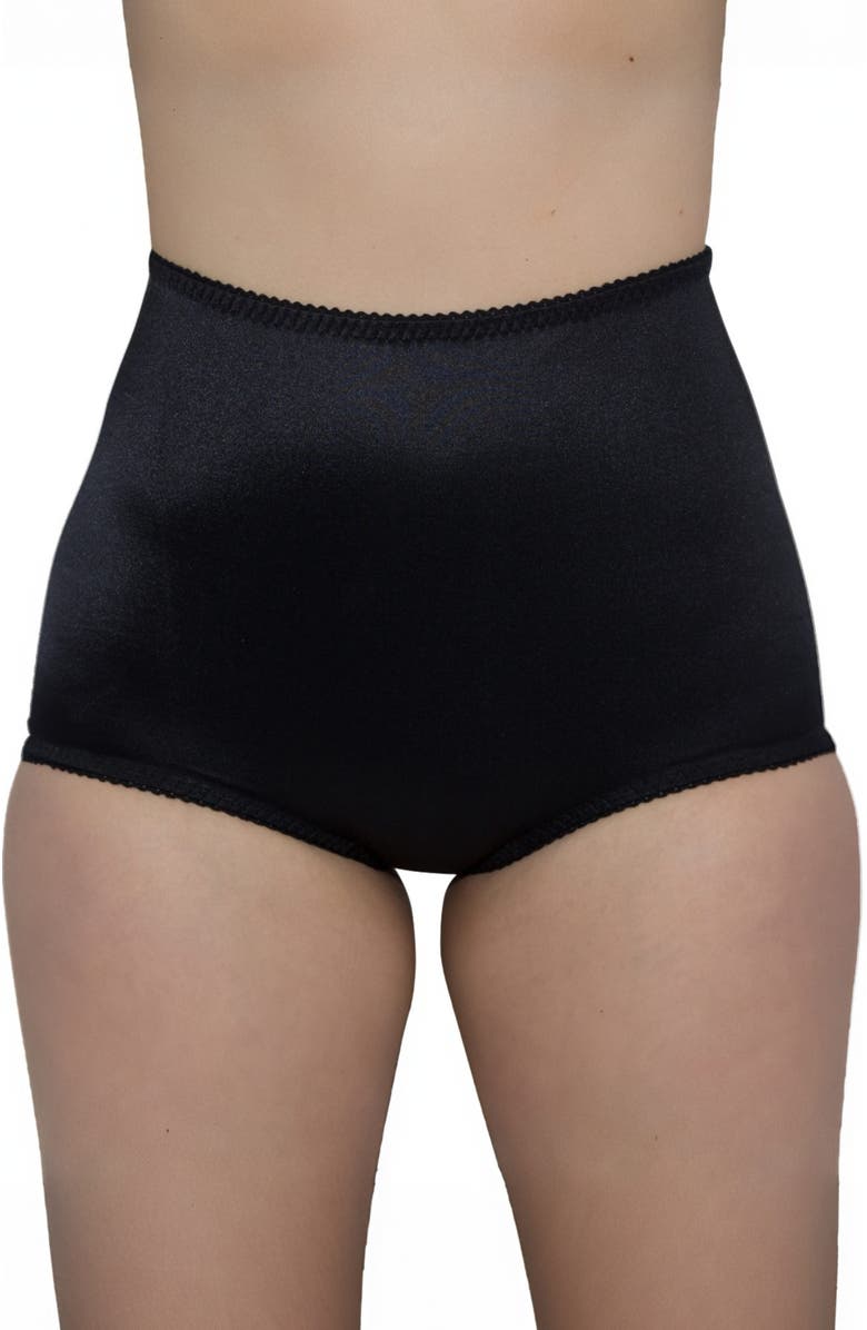 Rago 4-way Stretch Full Coverage Panty, Main, color, Black