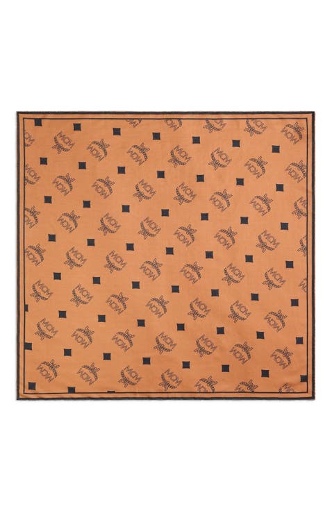 Monogram Print Bandana Scarf