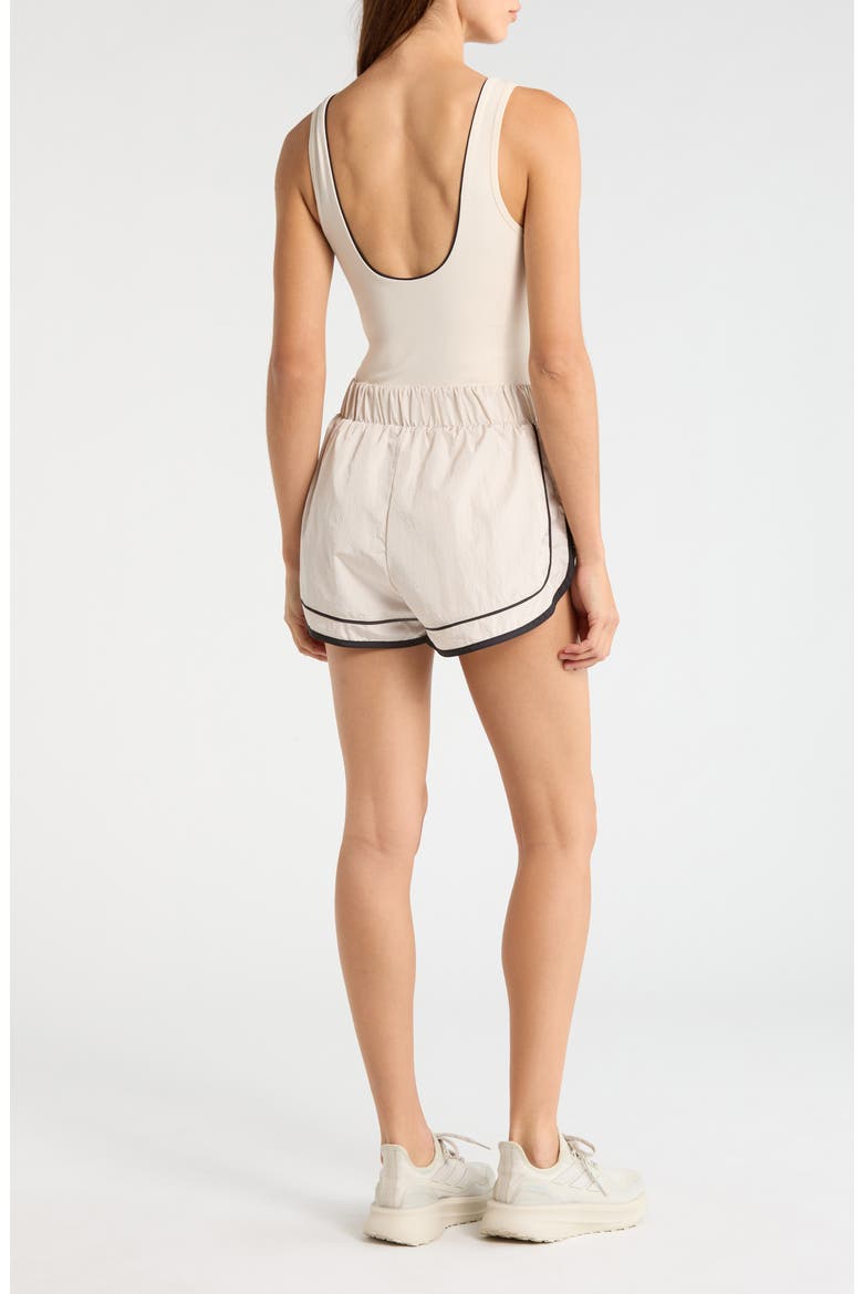 FP Movement Varsity Blues Mixed Media Romper, Alternate, color, MINERAL BATH COMBO