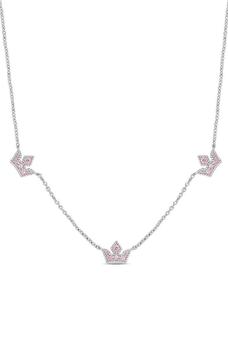 Lily Nily Tiara Frontal Necklace, Main, color, Silver