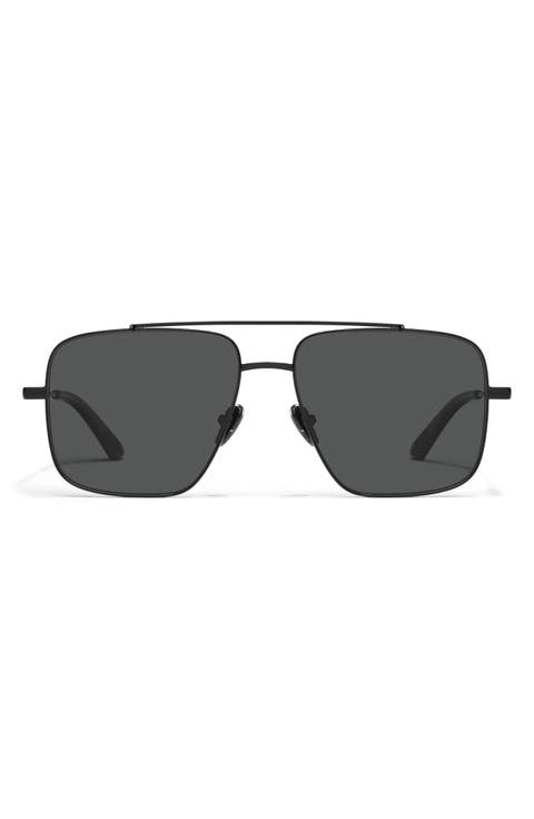 Level Out 60mm Polarized Aviator Sunglasses